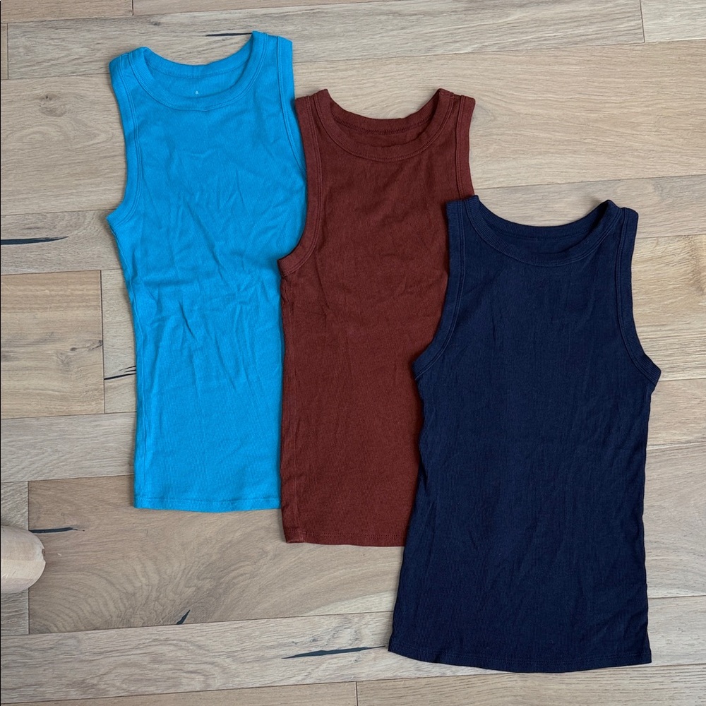 a new day Women's Tank Tops - Teal, Rust, Navy